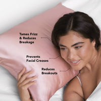 KITSCH - Satin Pillowcase Standard - Blush