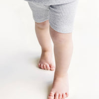 Lucky Panda Kids - Baby & Kids Biker Shorts Set | Gray