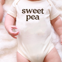 Polished Prints - Sweet Pea Baby Onesie
