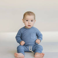 Lucky Panda Kids - Lounge Set | Ocean Blue