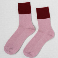 CHALET SOCKS - Berry/Garnet