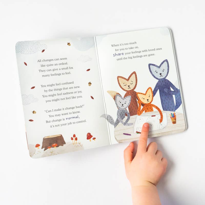 Slumberkins Inc. - Fox's Navigating Change Plush Set - with 2 books!