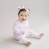 Lucky Panda Kids - Lounge Set | Smiley Checkered Pink