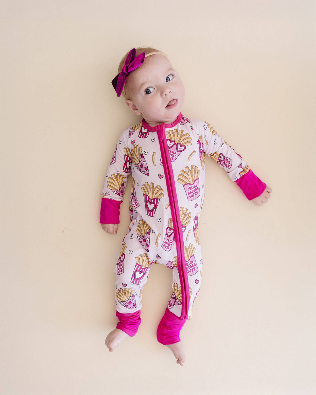 Lucky Panda Kids - Bamboo Zip Romper | Fries Before Guys