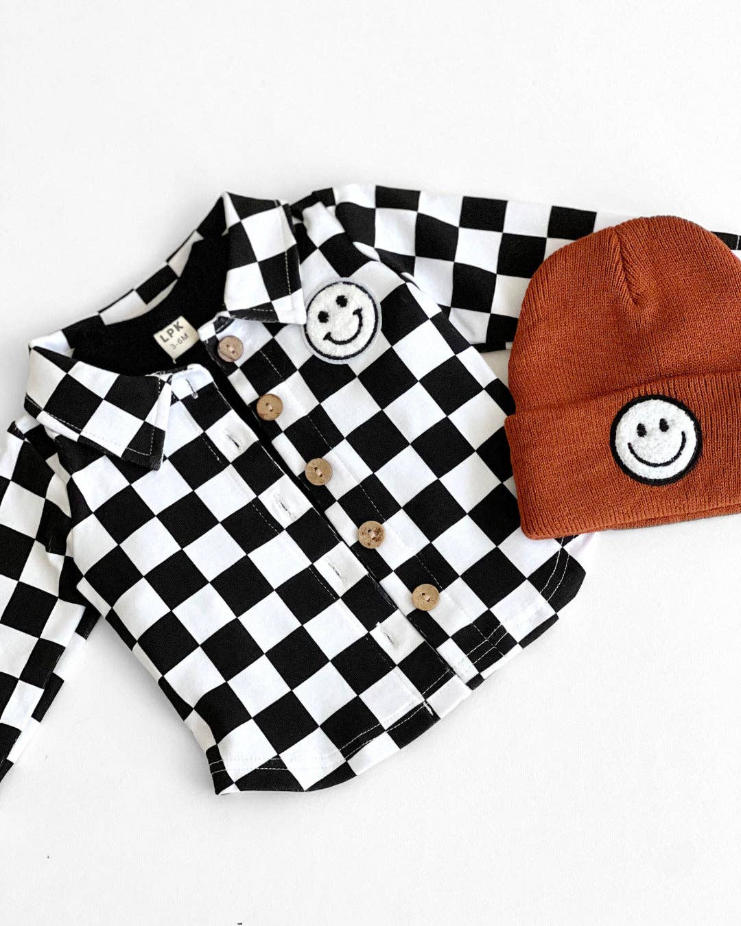 Lucky Panda Kids - Smiley Baby Kids' Beanie | Rust