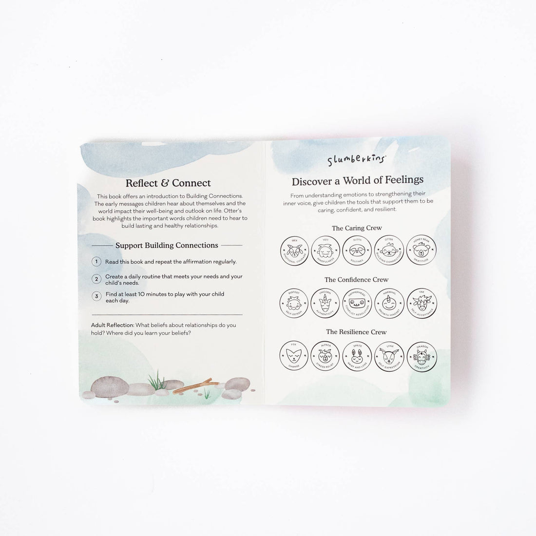 Slumberkins Inc. - Otter's Building Connections Plush Set - with 2 books!